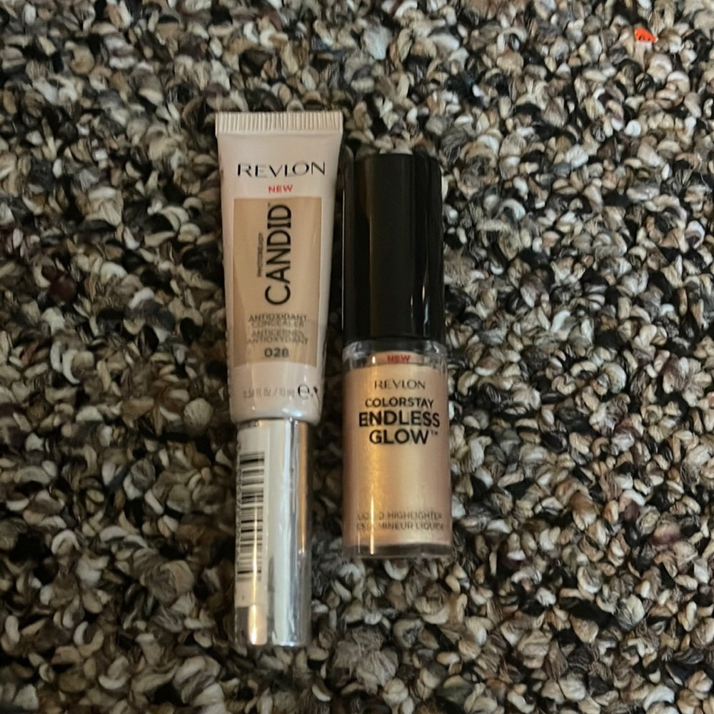Revlon concealer and highlighter